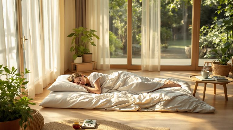 Symbolbild für auf dem boden schlafen gesund